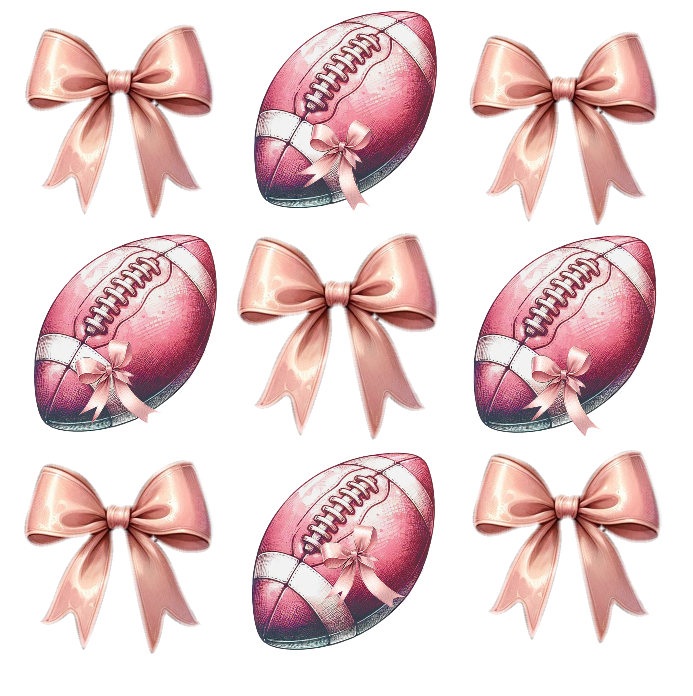 Pink Bows and Footballs Scorpio 65 Designs