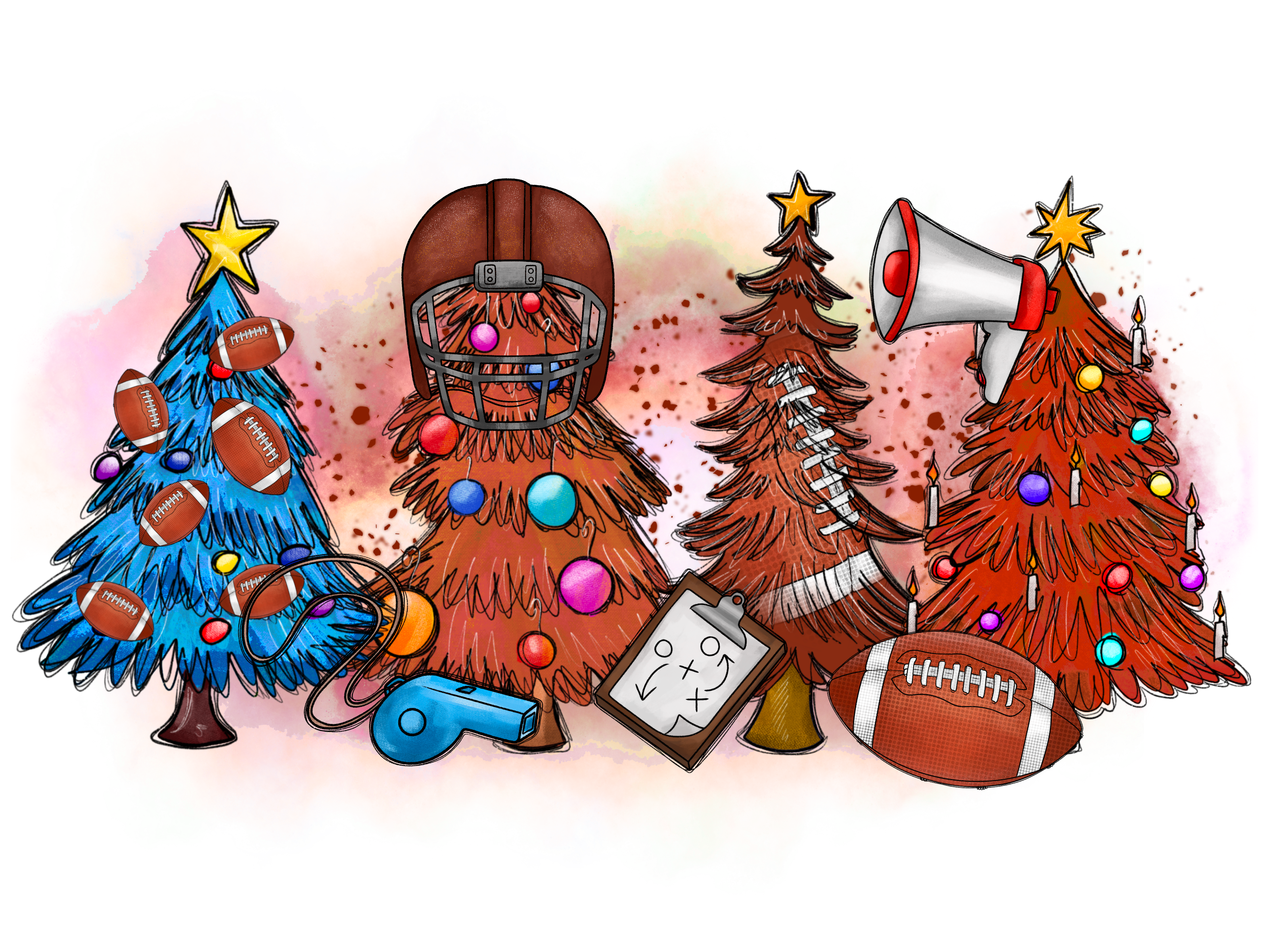 Football Christmas Trees Scorpio 65 Designs