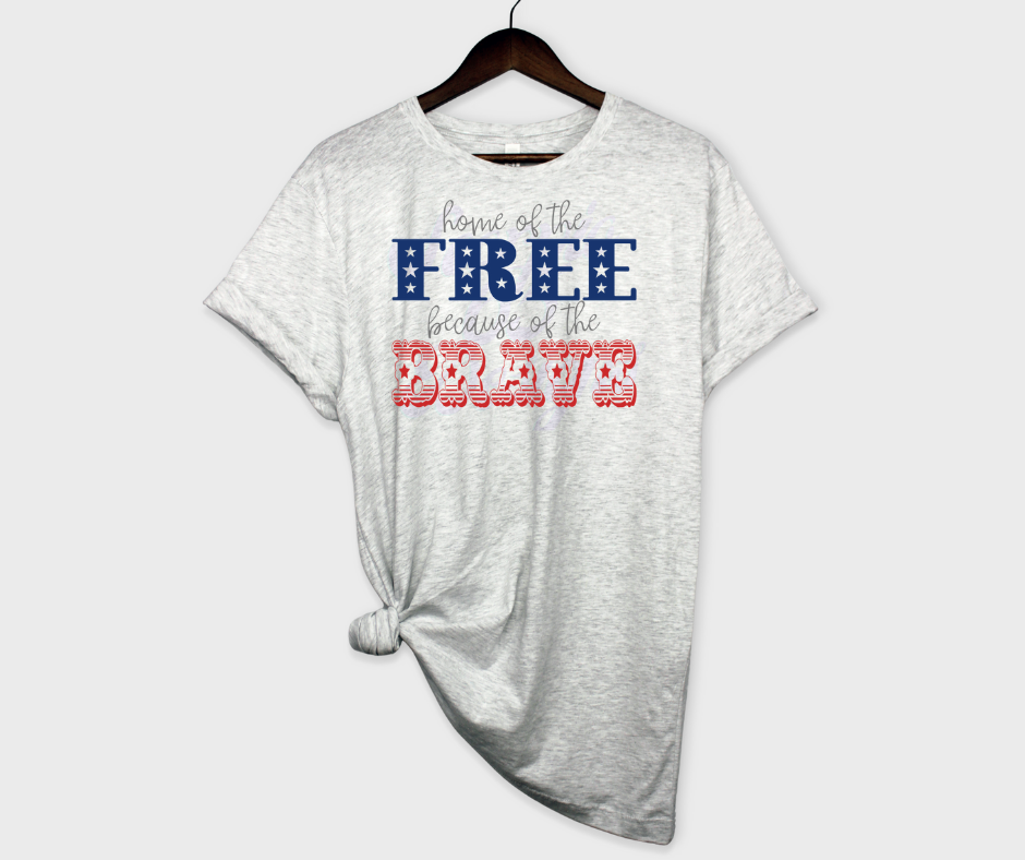 Home of the Free Because of the Brave DTF Transfer Scorpio 65 Designs