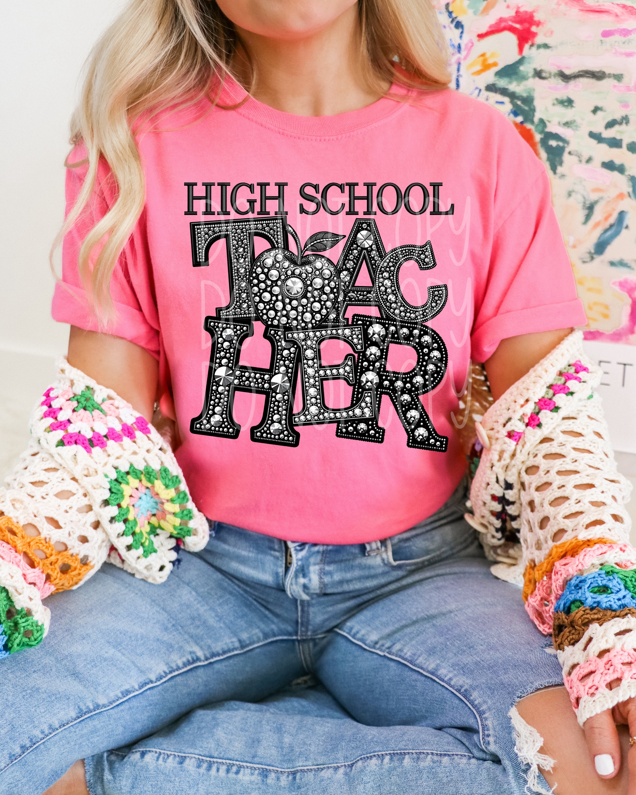 High School Teacher Rhinestone Scorpio 65 Designs