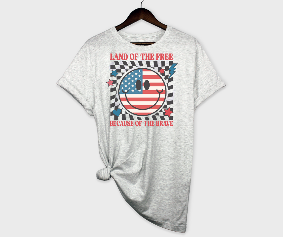 Land Of the Free (Smile Face) DTF Transfer Scorpio 65 Designs