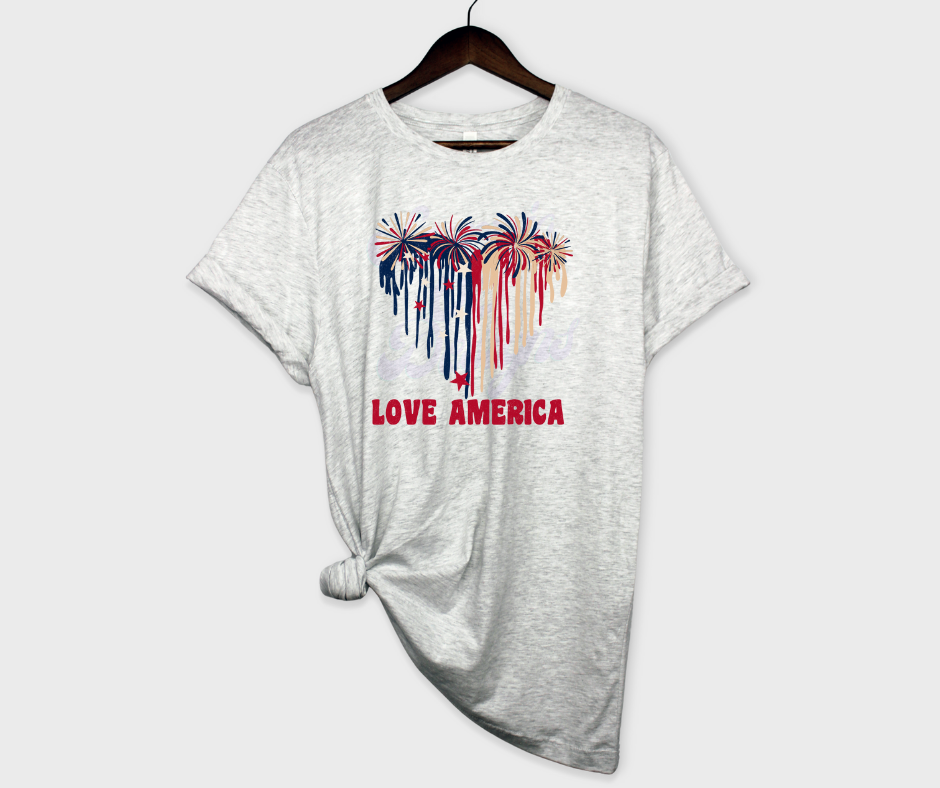 Love America (Dripping Paint) DTF Transfer Scorpio 65 Designs