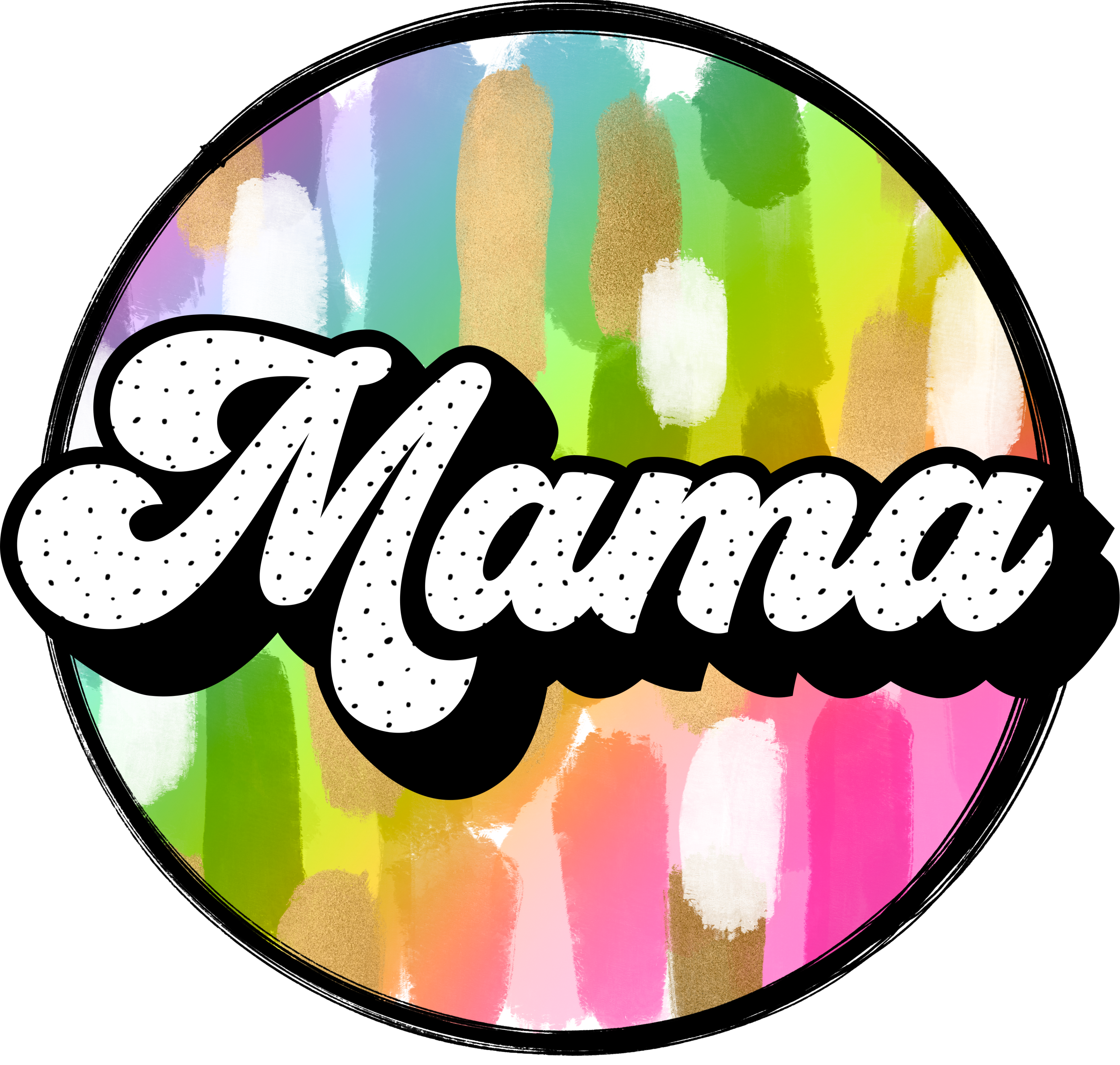 Mama circle- brush strokes Scorpio 65 Designs