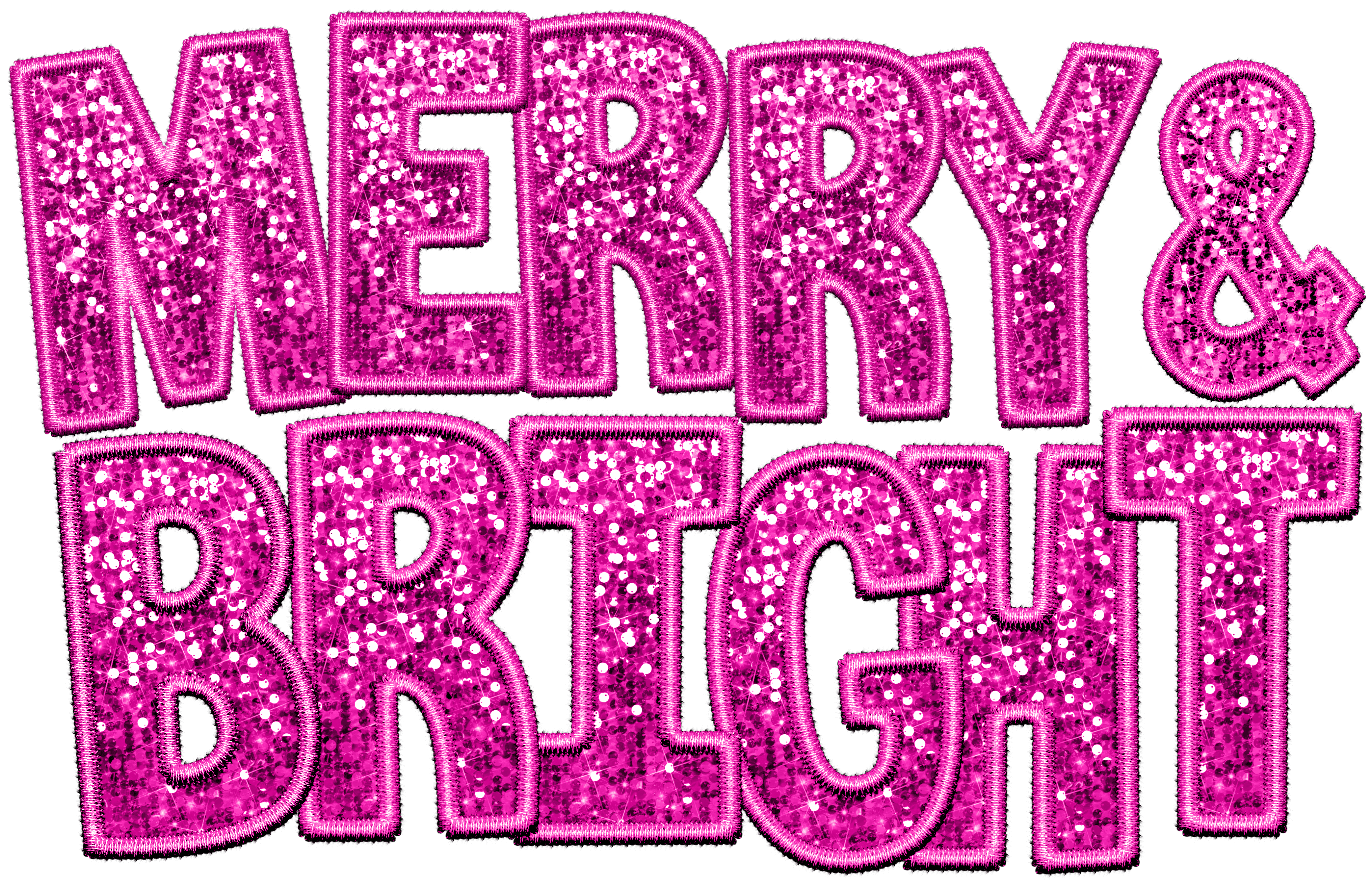 Sequin Merry & Bright - Pink Scorpio 65 Designs