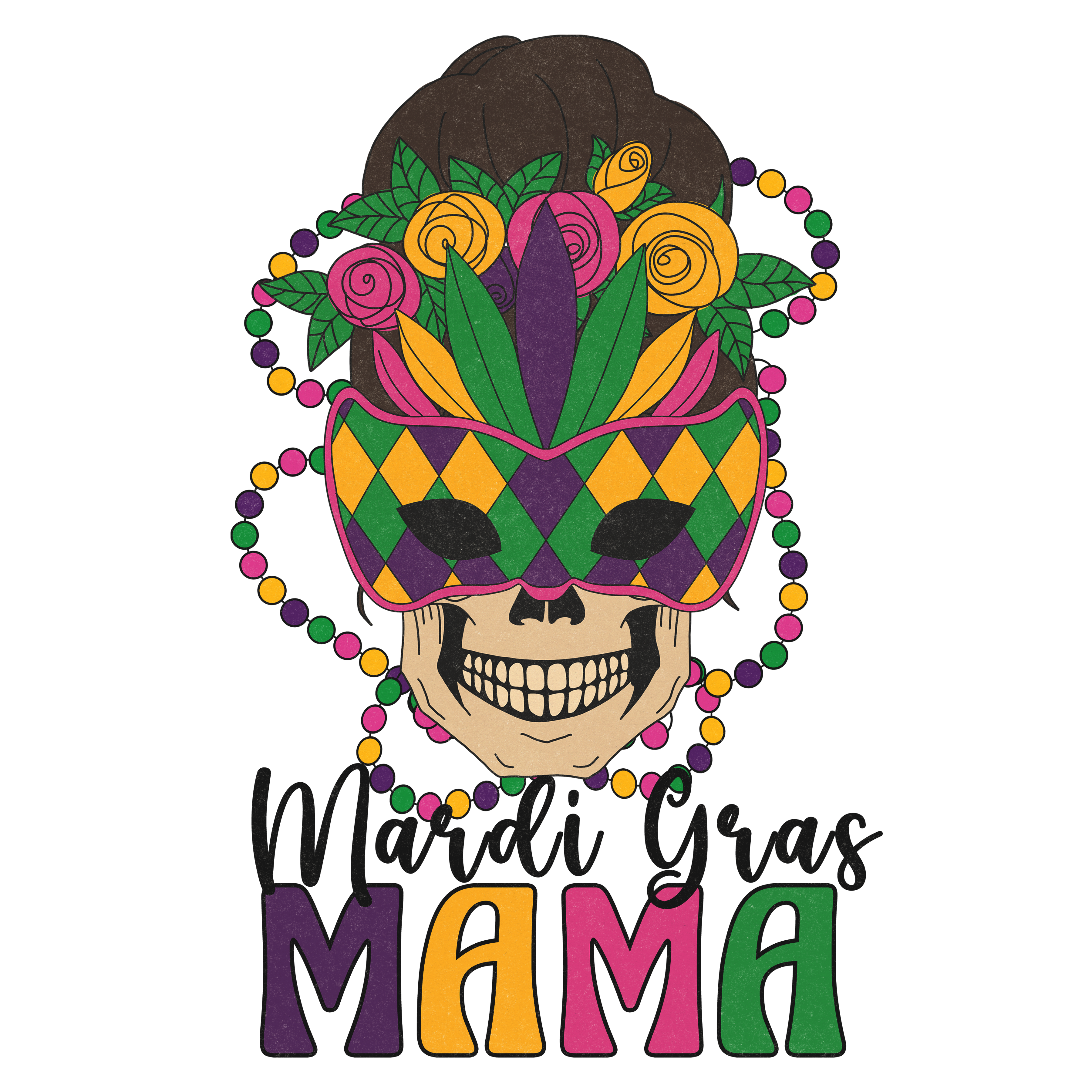 Mardi Gras Skelton Mama Scorpio 65 Designs
