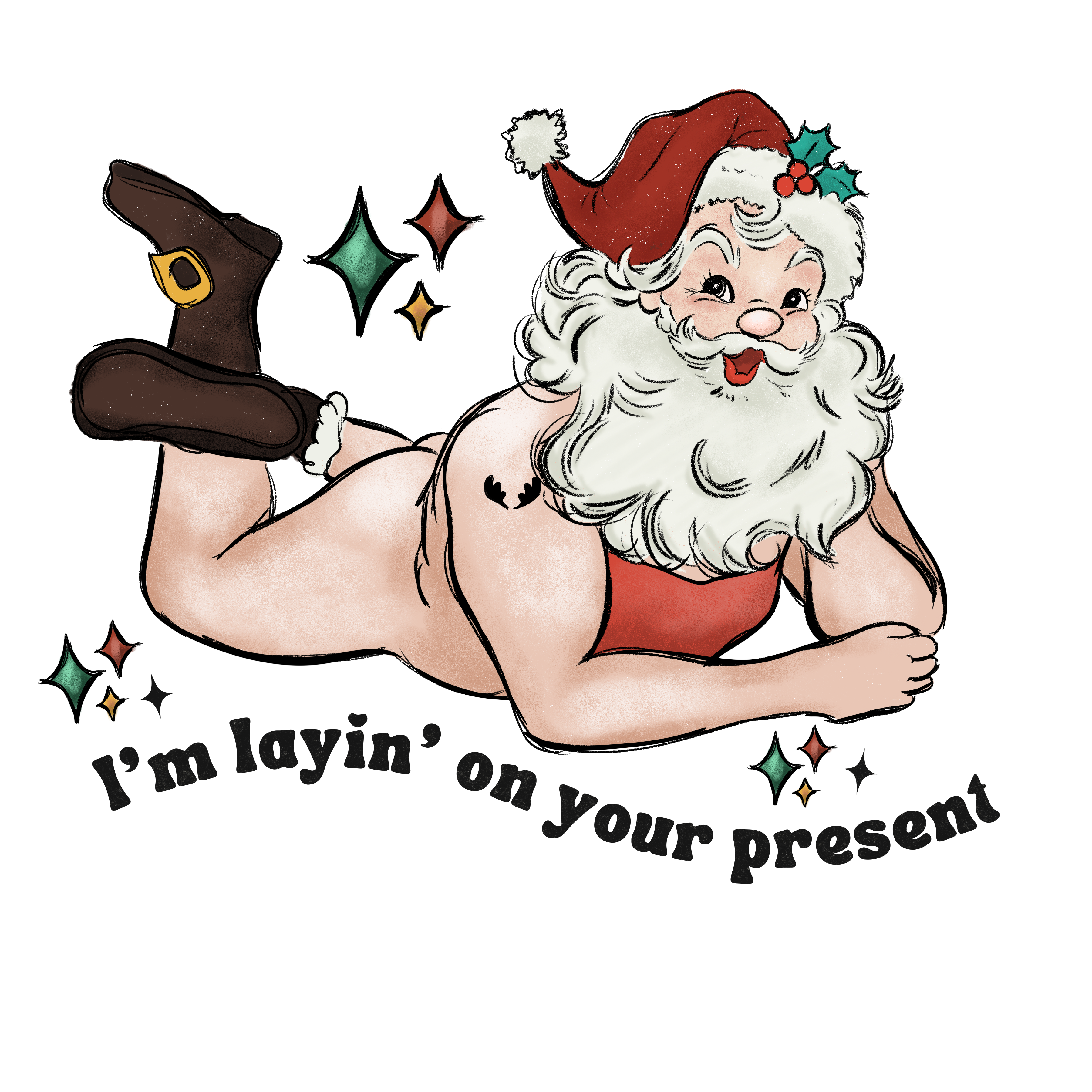 Dirty Santa - I'm Layin On Your Present Scorpio 65 Designs