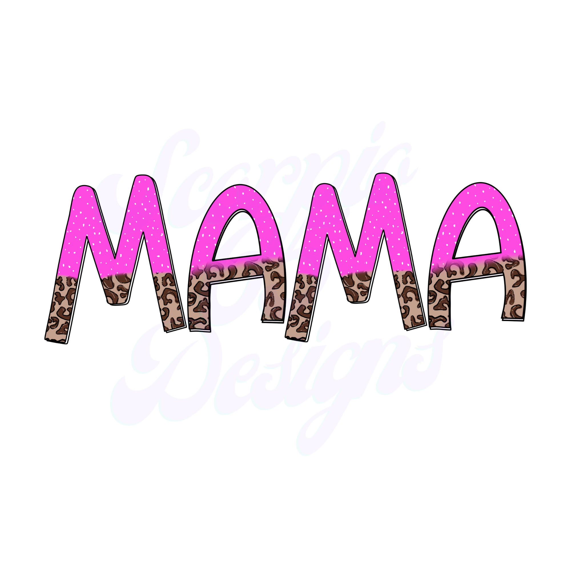 Mama - pink/lepoard Scorpio 65 Designs