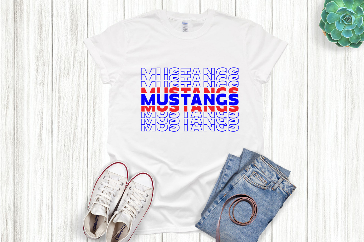 Stacked Mustangs Shirt Scorpio 65 Designs