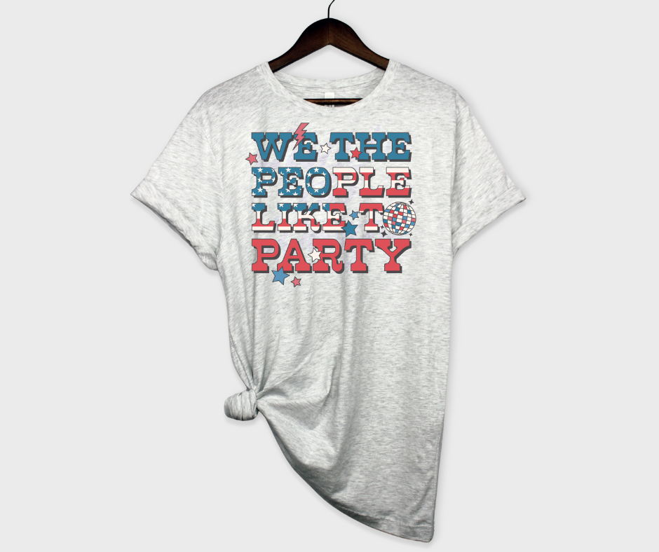We The People Like To Party DTF Transfer Scorpio 65 Designs