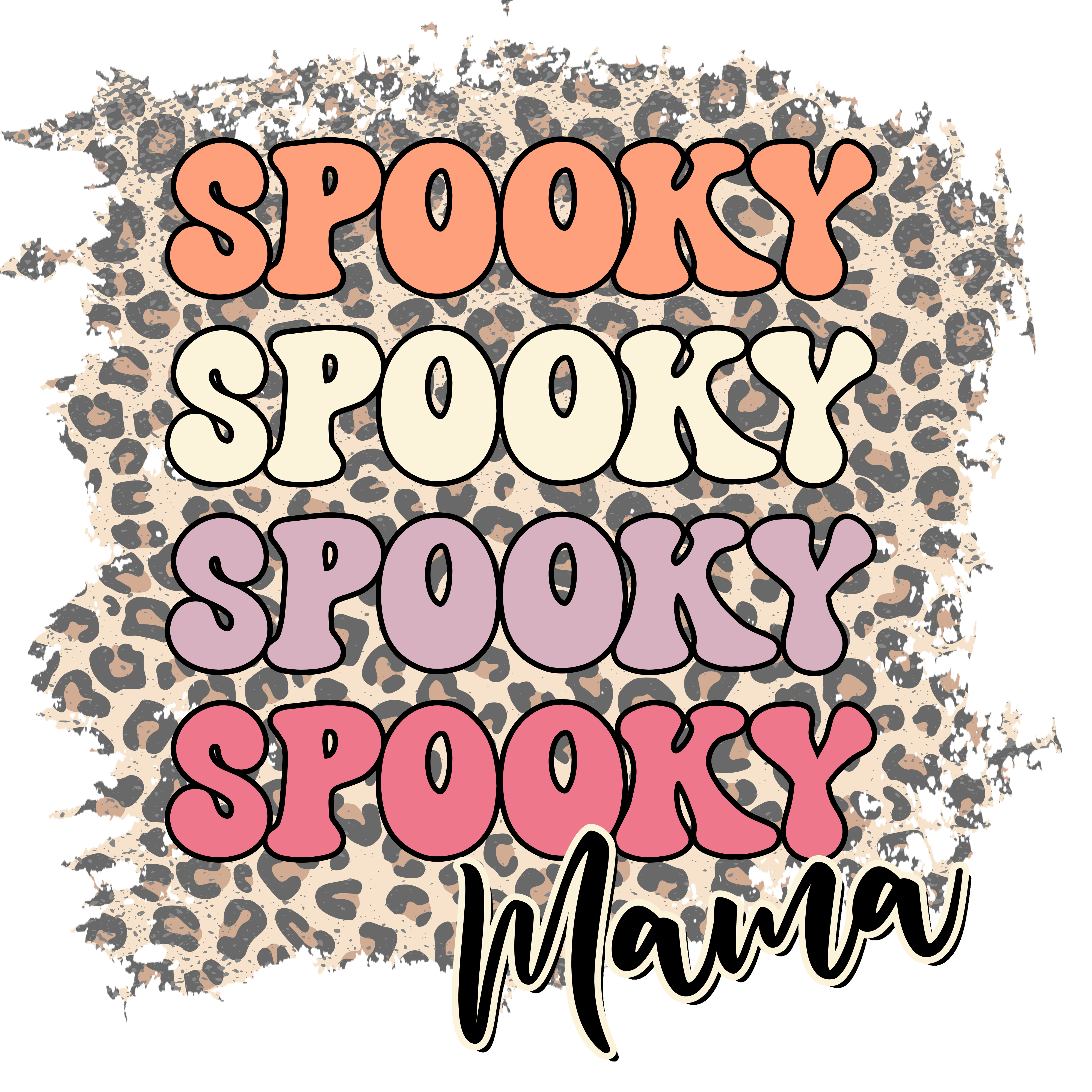 Leopard Spooky Mama Scorpio 65 Designs