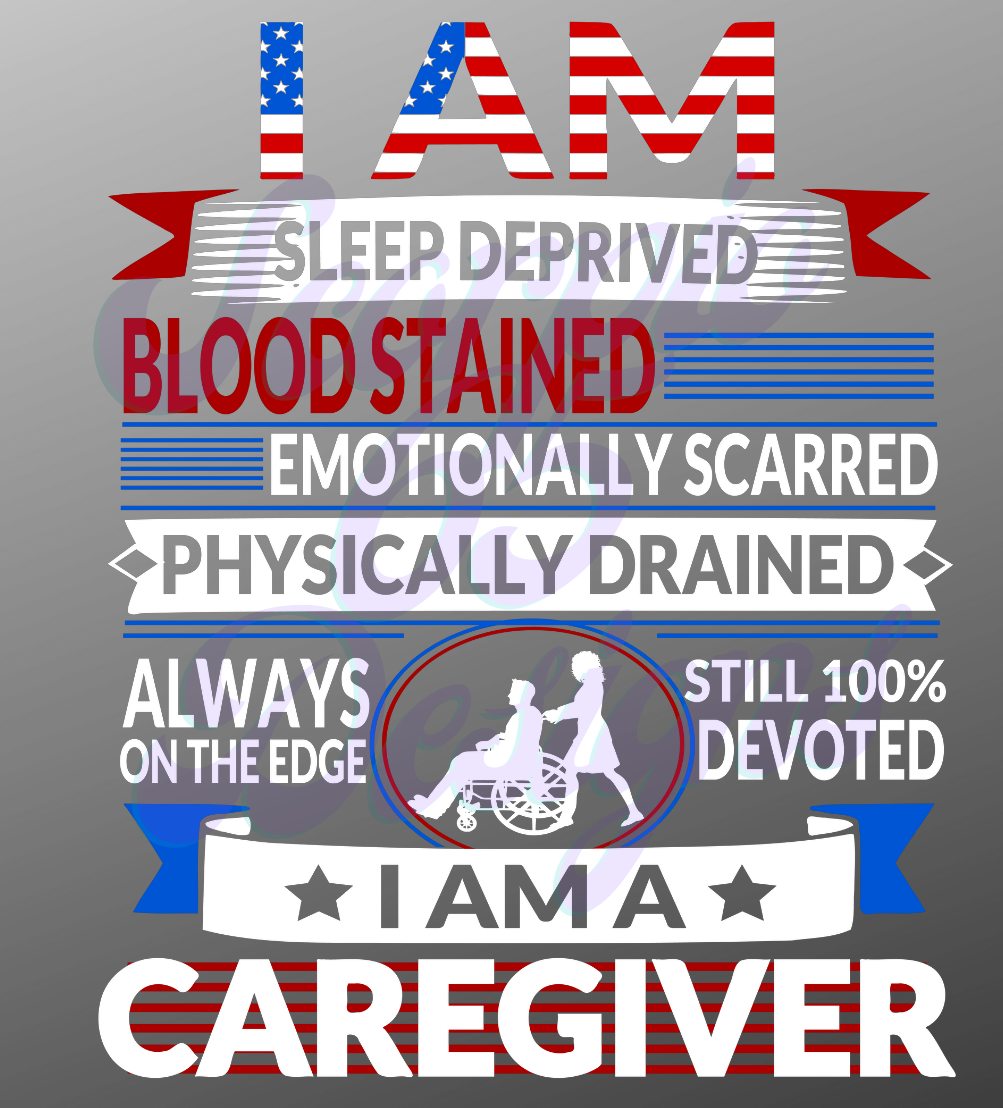 I Am A Caregiver DTF Transfers Scorpio 65 Designs