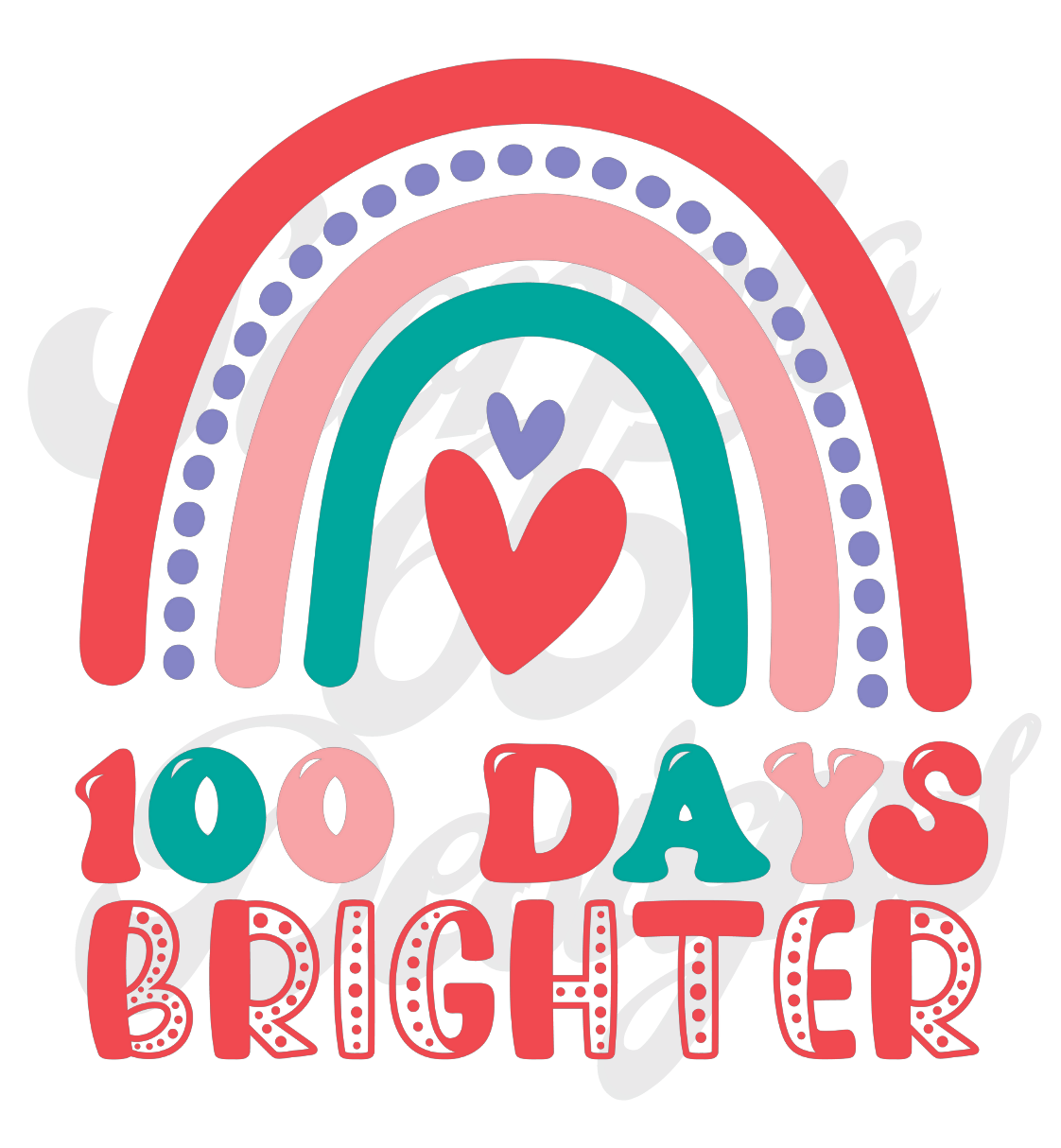 100 Days Brighter DTF Transfers Scorpio 65 Designs