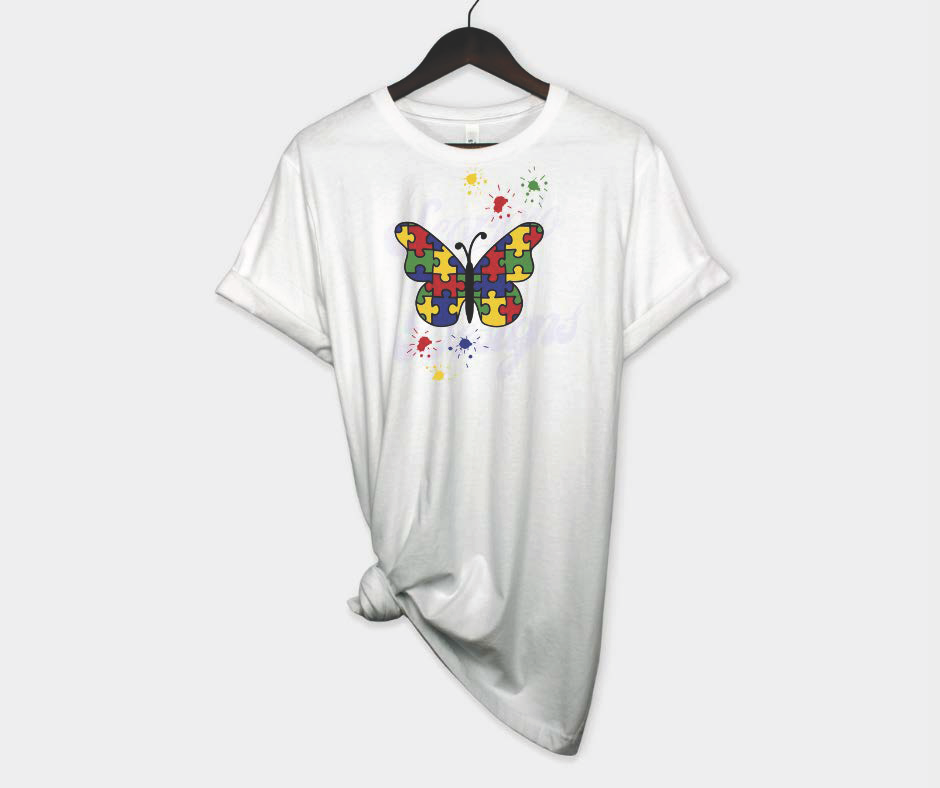 Autism Butterfly DTF Transfers Scorpio 65 Designs