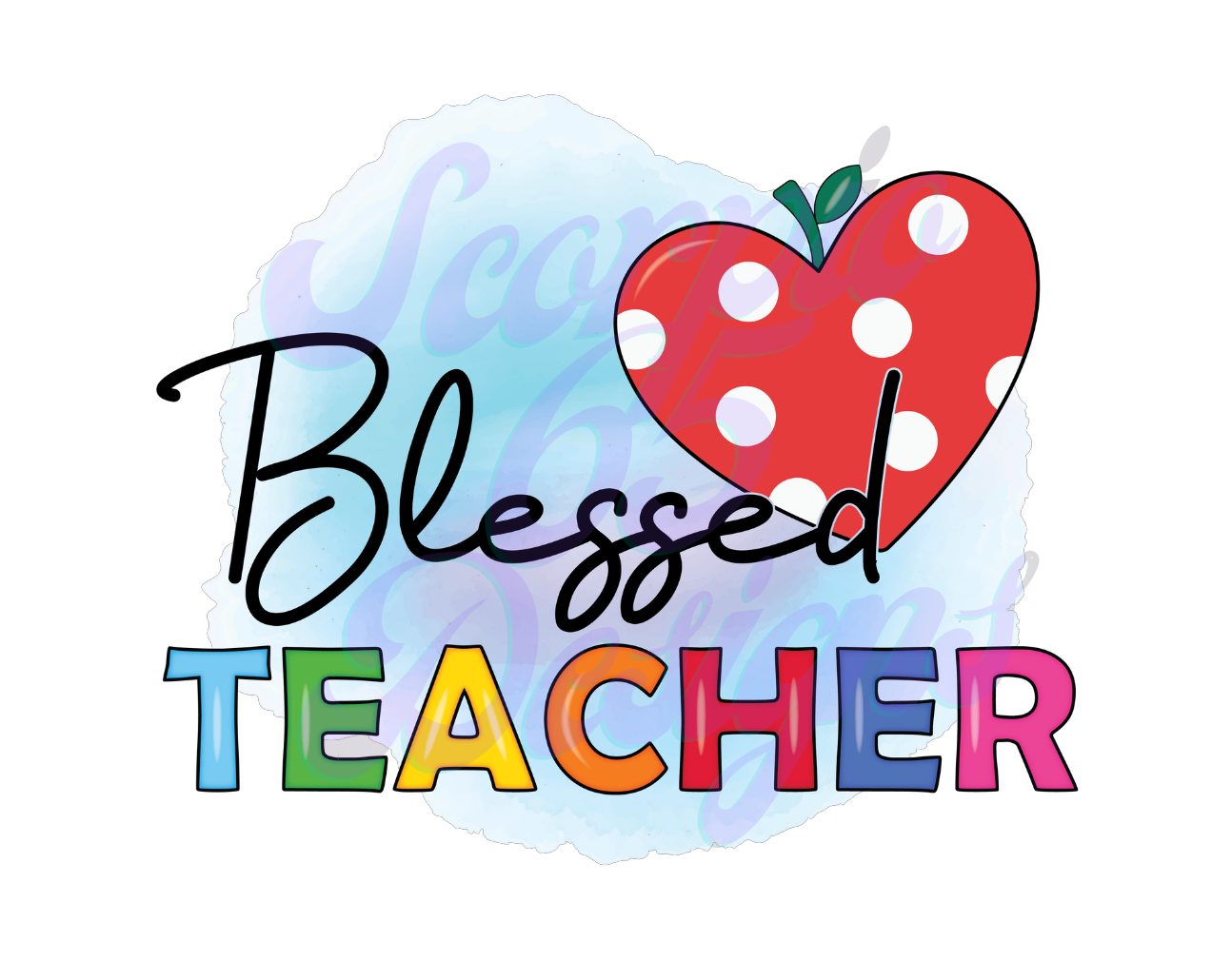Blessed Teacher DTF Transfers Scorpio 65 Designs