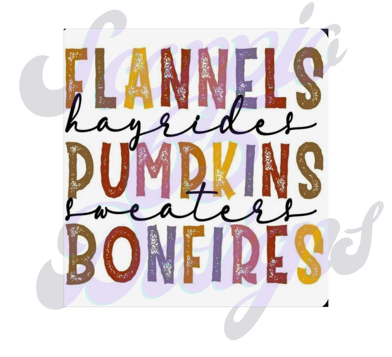 Flannels, Hayrides, Pumpkins, Sweaters, Bonfires DTF Transfers Scorpio 65 Designs