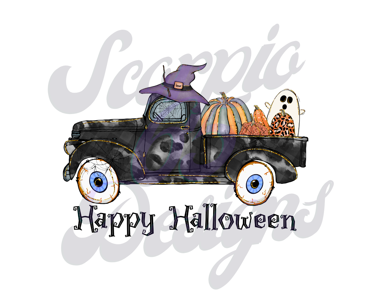 Happy Halloween DTF Transfers Scorpio 65 Designs