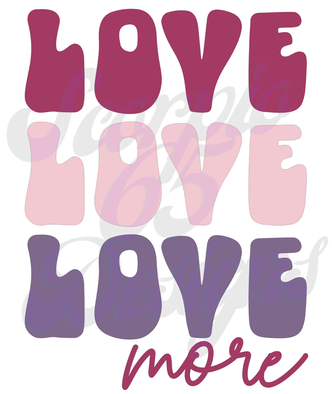 Love Love Love More DTF Transfers Scorpio 65 Designs