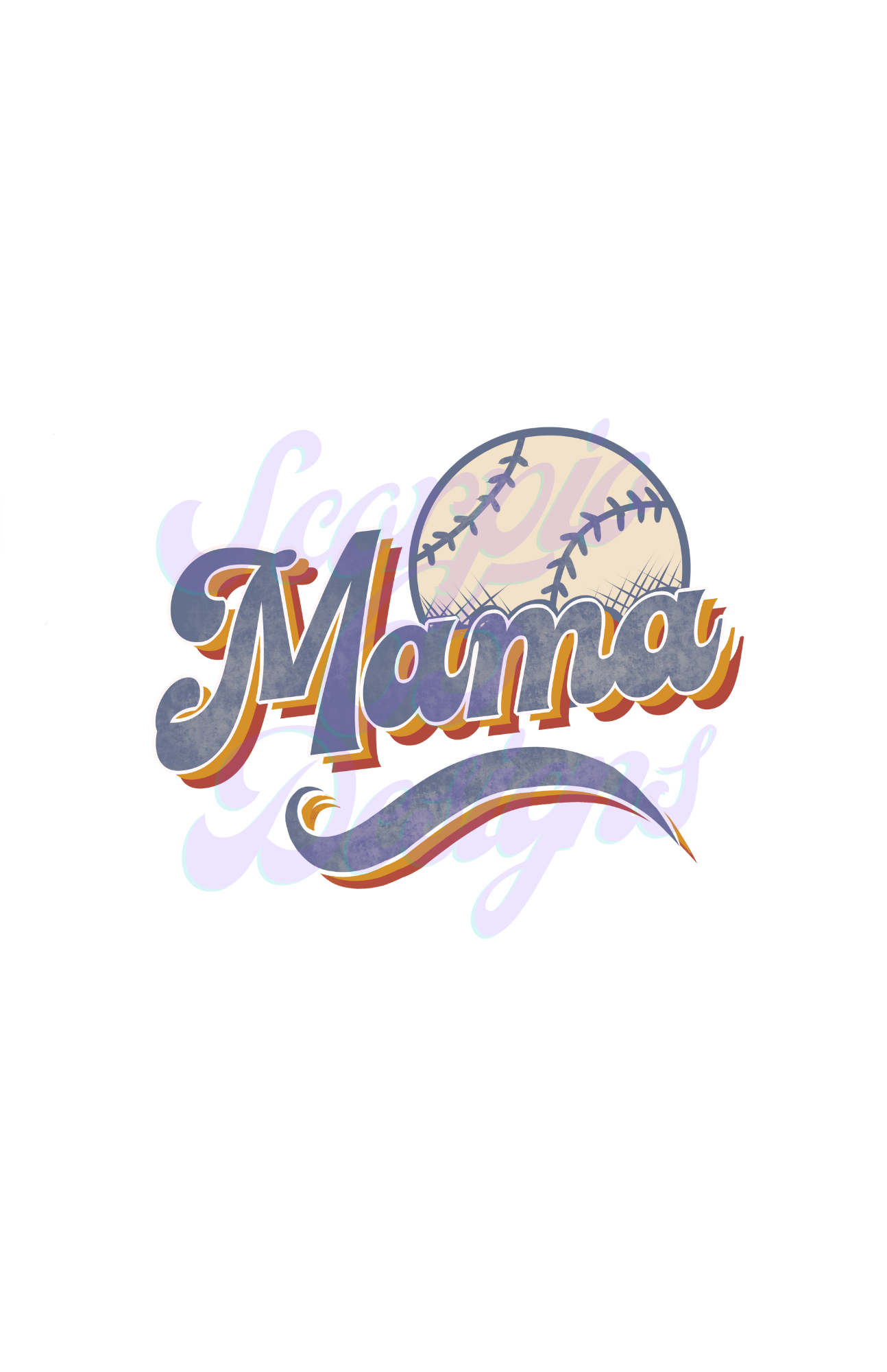 Mama (with baseball) DTF Transfers Scorpio 65 Designs