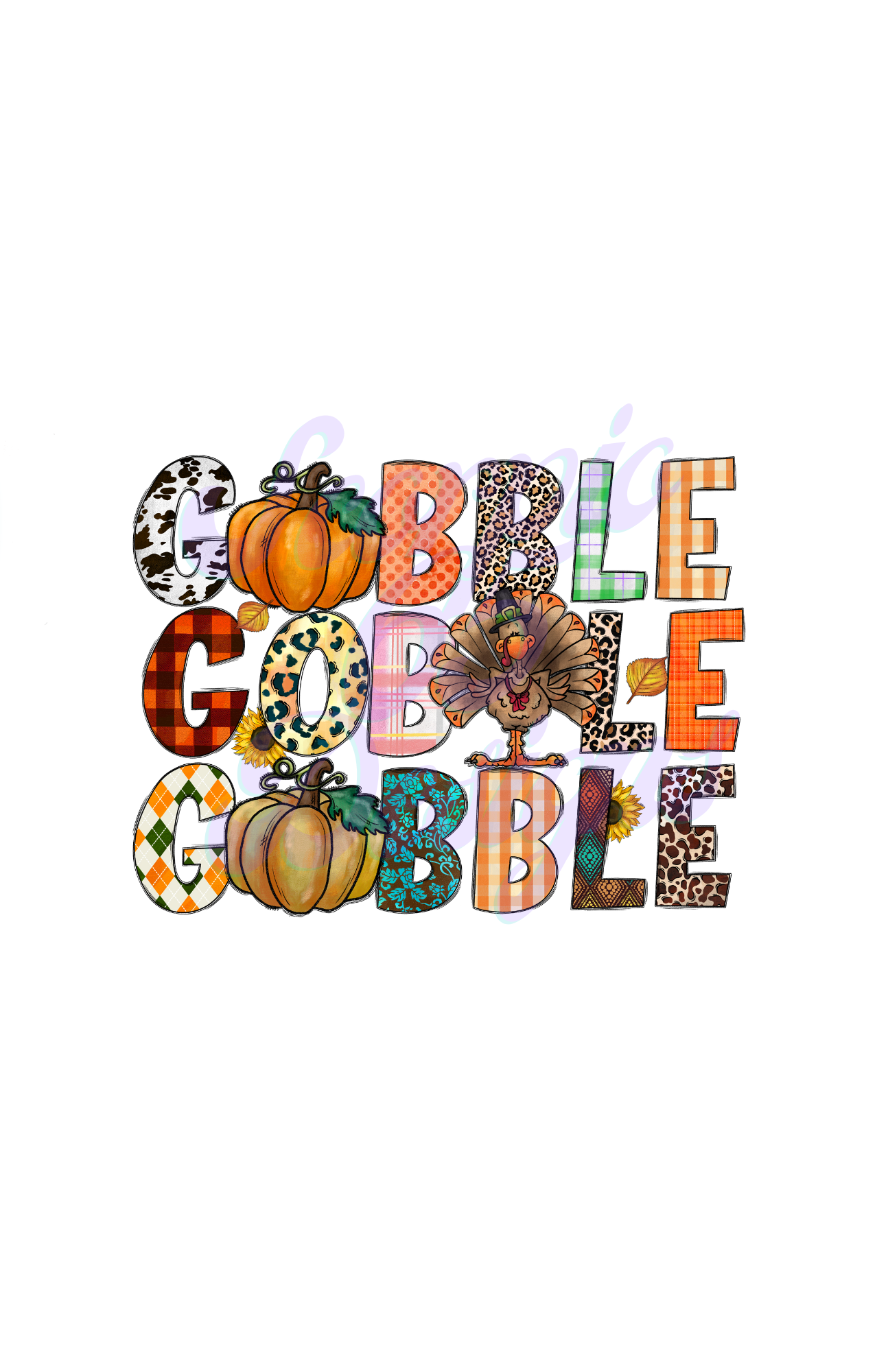 Gobble Gobble Gobble DTF Transfers Scorpio 65 Designs