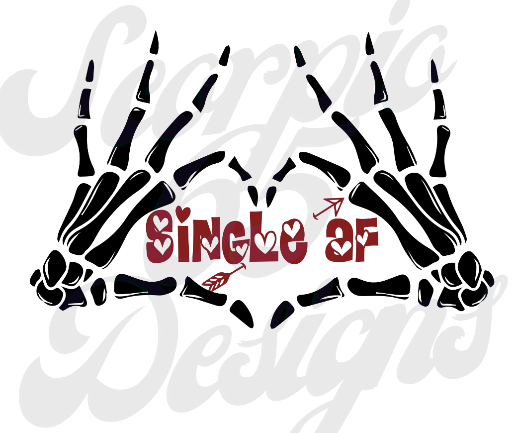 Single AF DTF Transfers Scorpio 65 Designs