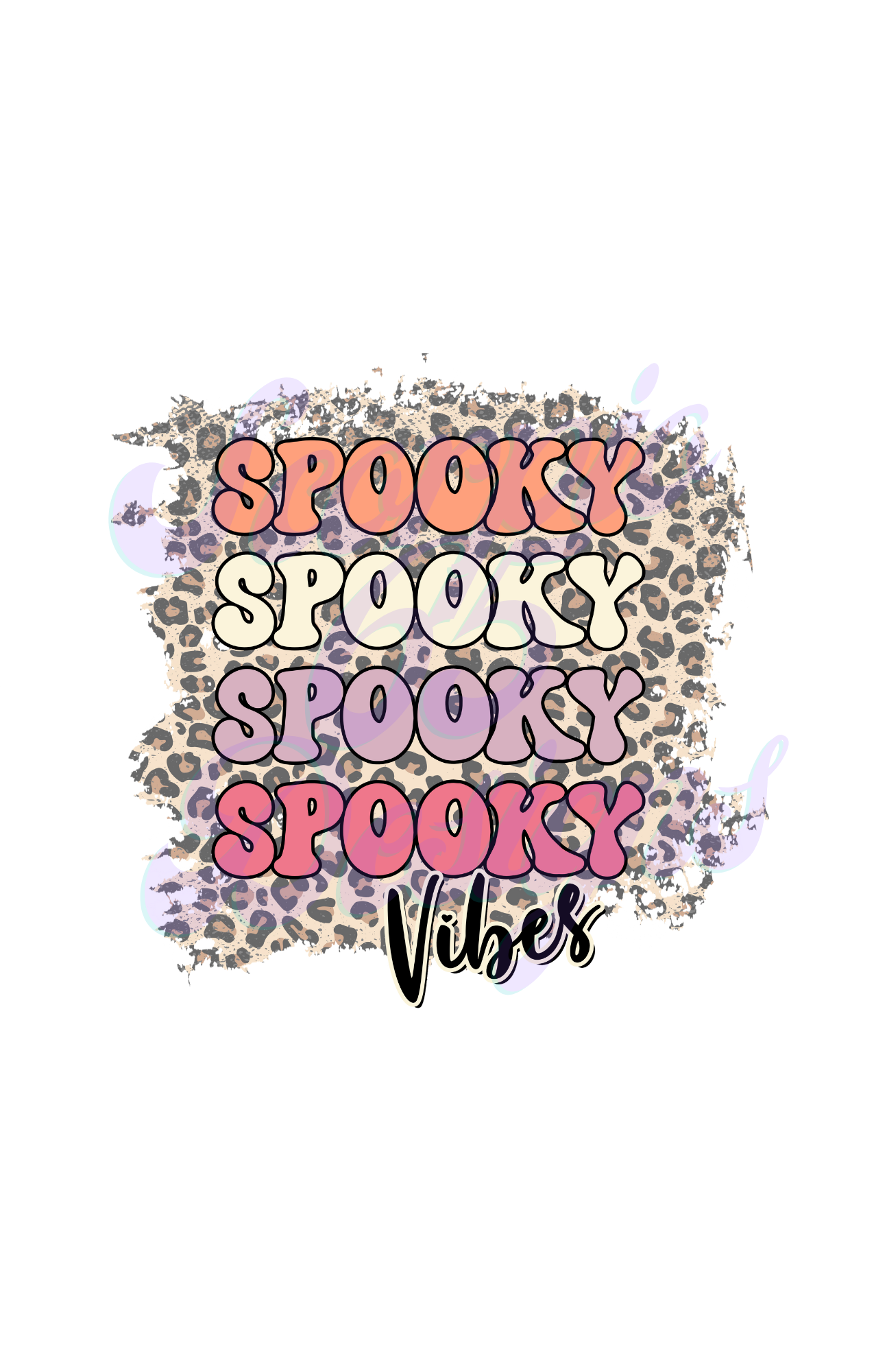 Spooky Spooky Spooky Vibes DTF Transfers Scorpio 65 Designs
